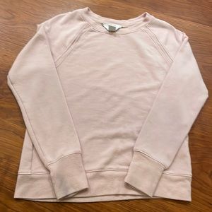 Athleta Girl lightweight light pink sweatshirt size 8-10